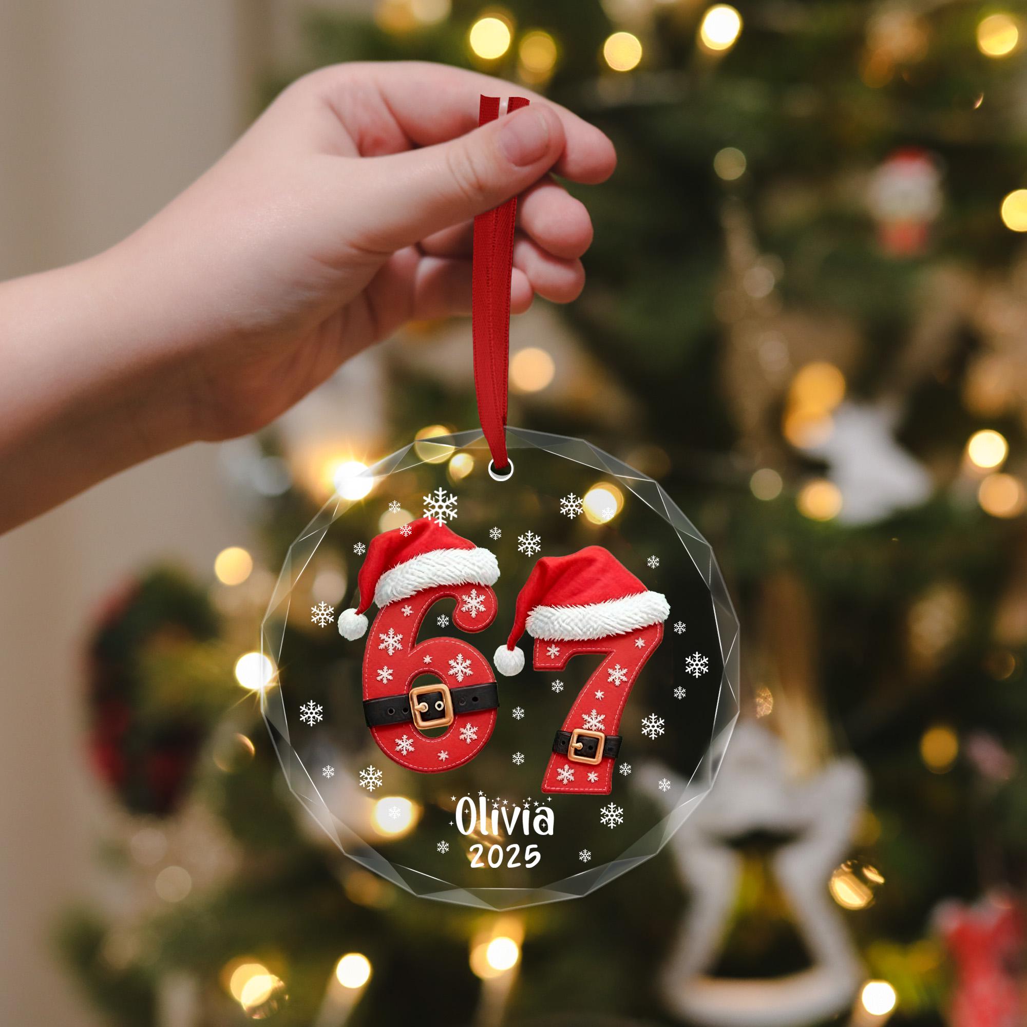 6 7 Ornament, Custom six seven Funny Christmas Gift