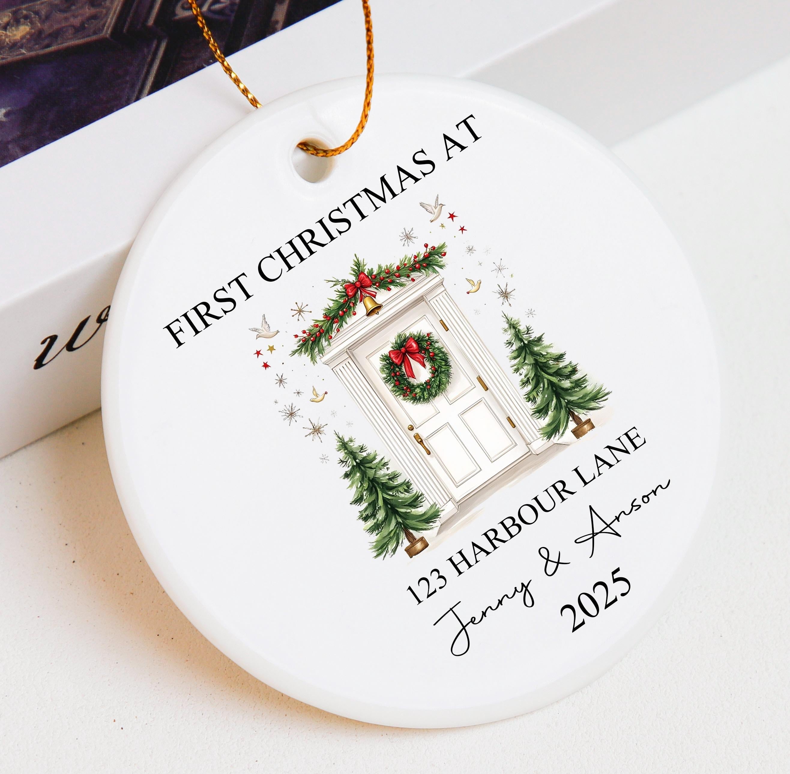 Personalised New Home Bauble,New Home Christmas Ornament 2025,First Christmas in Our New Home Ornament, Happy New Home Gift,New Home Decor