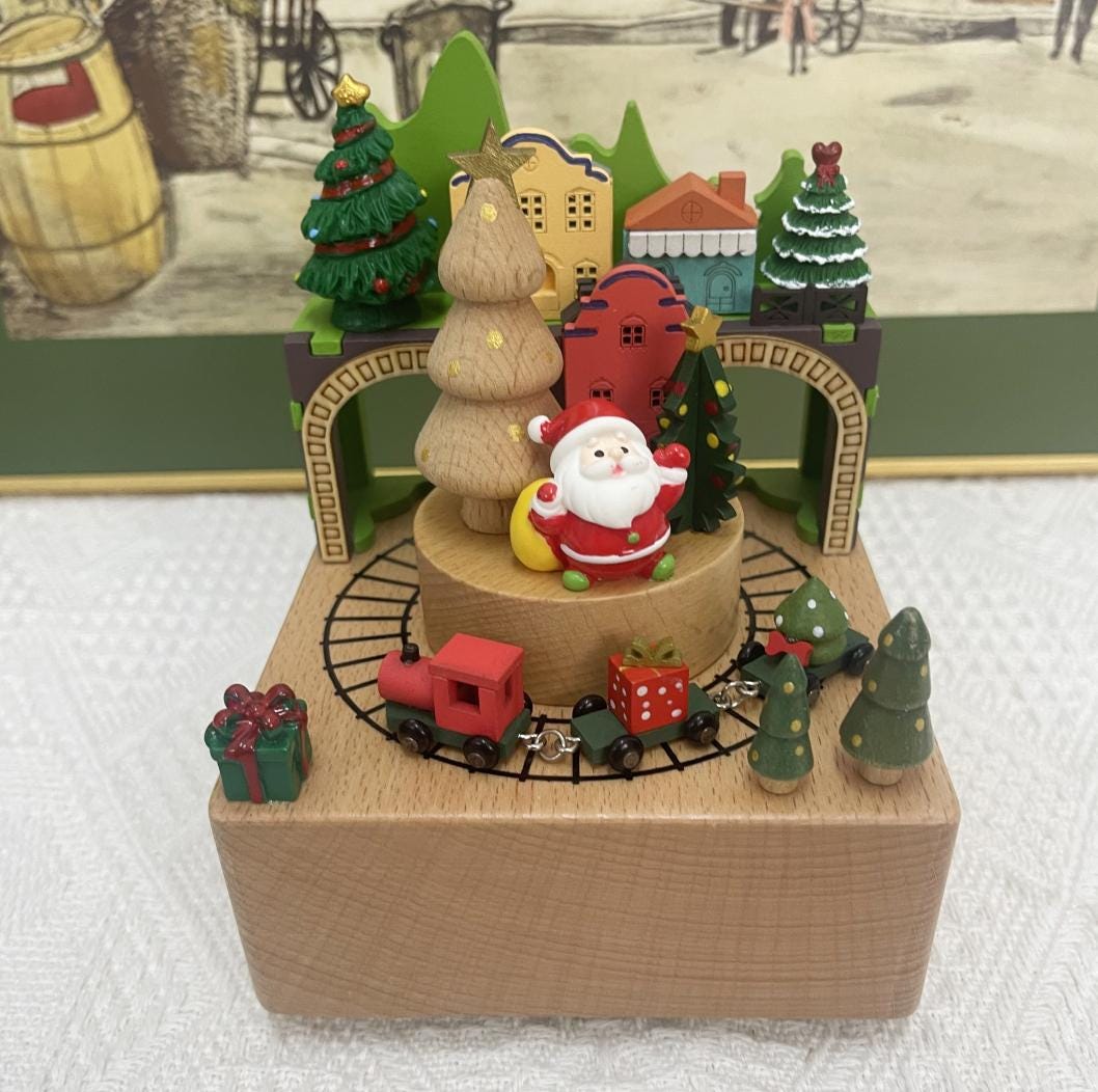 Custom Wooden Carousel Musical Box, Engraved Name Music Box,Sensory Toys,Unique Keepsake Gift,Baby shower gift, Birthday Gifts, Couples Gift