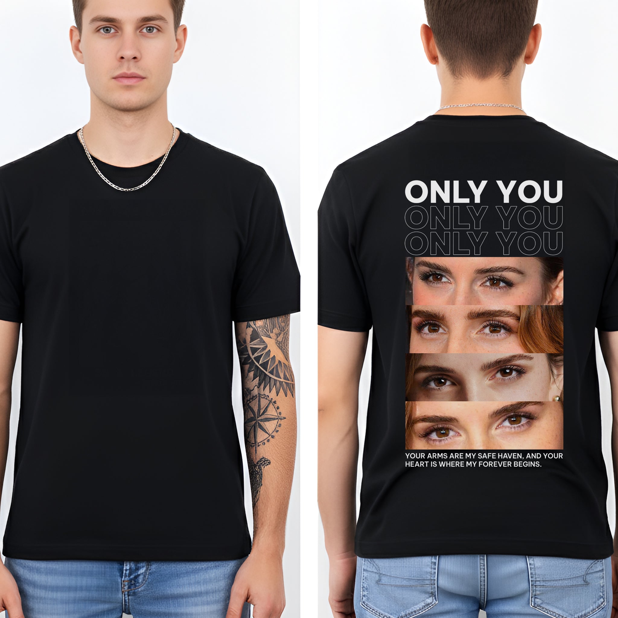 Only You, Custom Shirts ,Valentine Gift, Funny Boyfriend Shirt, Anniversary Gift, Gift for Her, Gift for Him