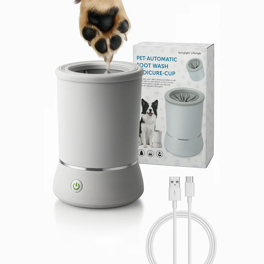 Portable Dog Paw Washer Automatic Pet Paw Cleaner Electric Paw Massager USB Rechargeable Designed for Small to Medium Dogs Cats