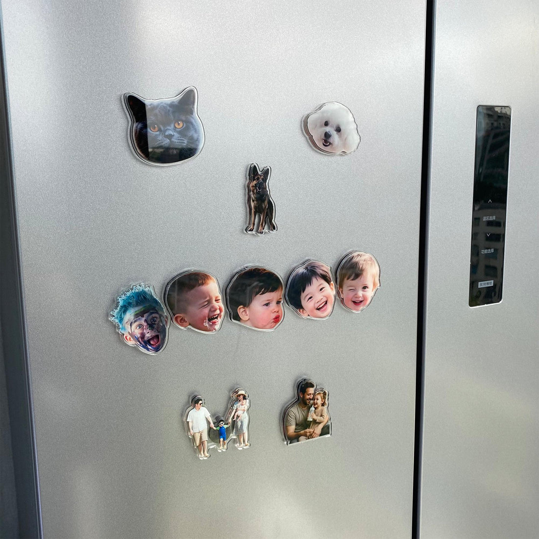Custom Shaped Fridge Magnet, Photo Refrigerator Magnet, Cut Pet Magnet, Family Vacation Photo Magnet, Face Picture Magnet, Photo Print Gift