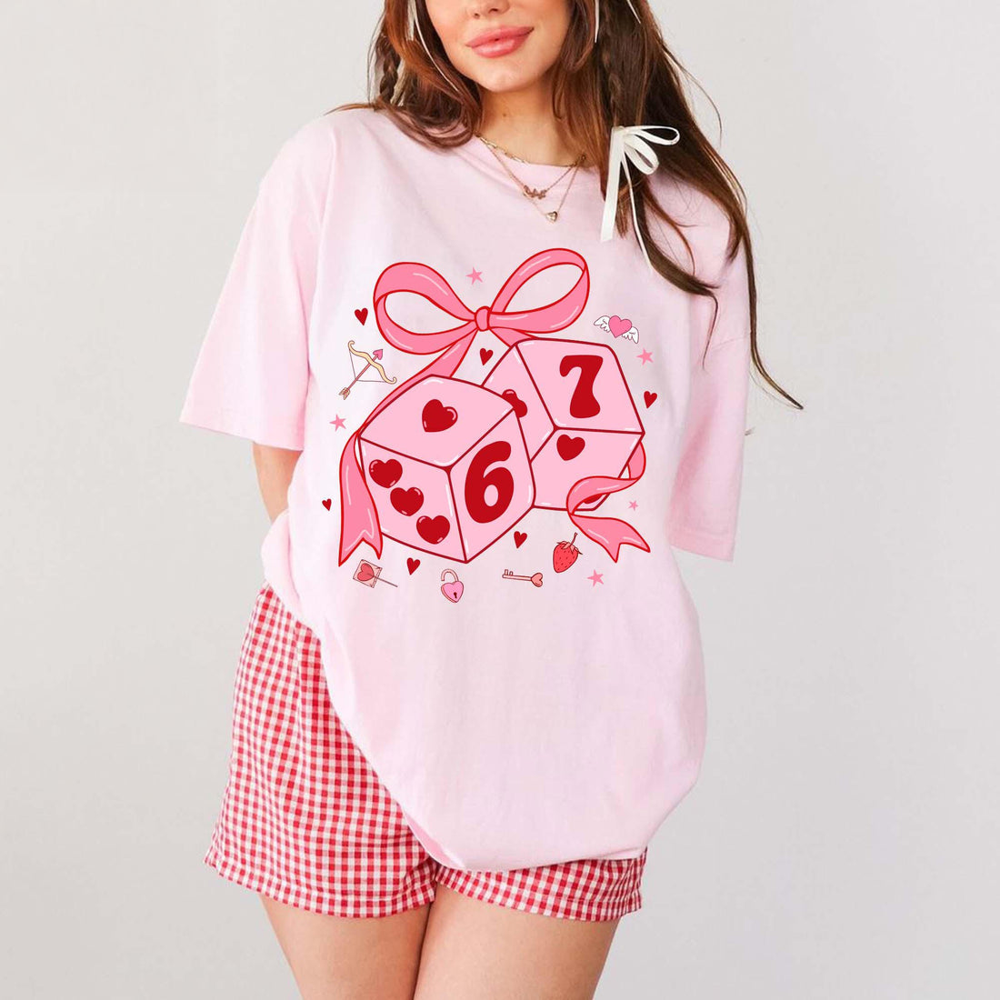 Preppy Six Seven Valentine Shirt, Cupid Days Sweatshirt, Funny 6 7 Valentines Day Hoodie, 6 7 Love T-Shirt, Valentine 67 Meme Long Sleeves