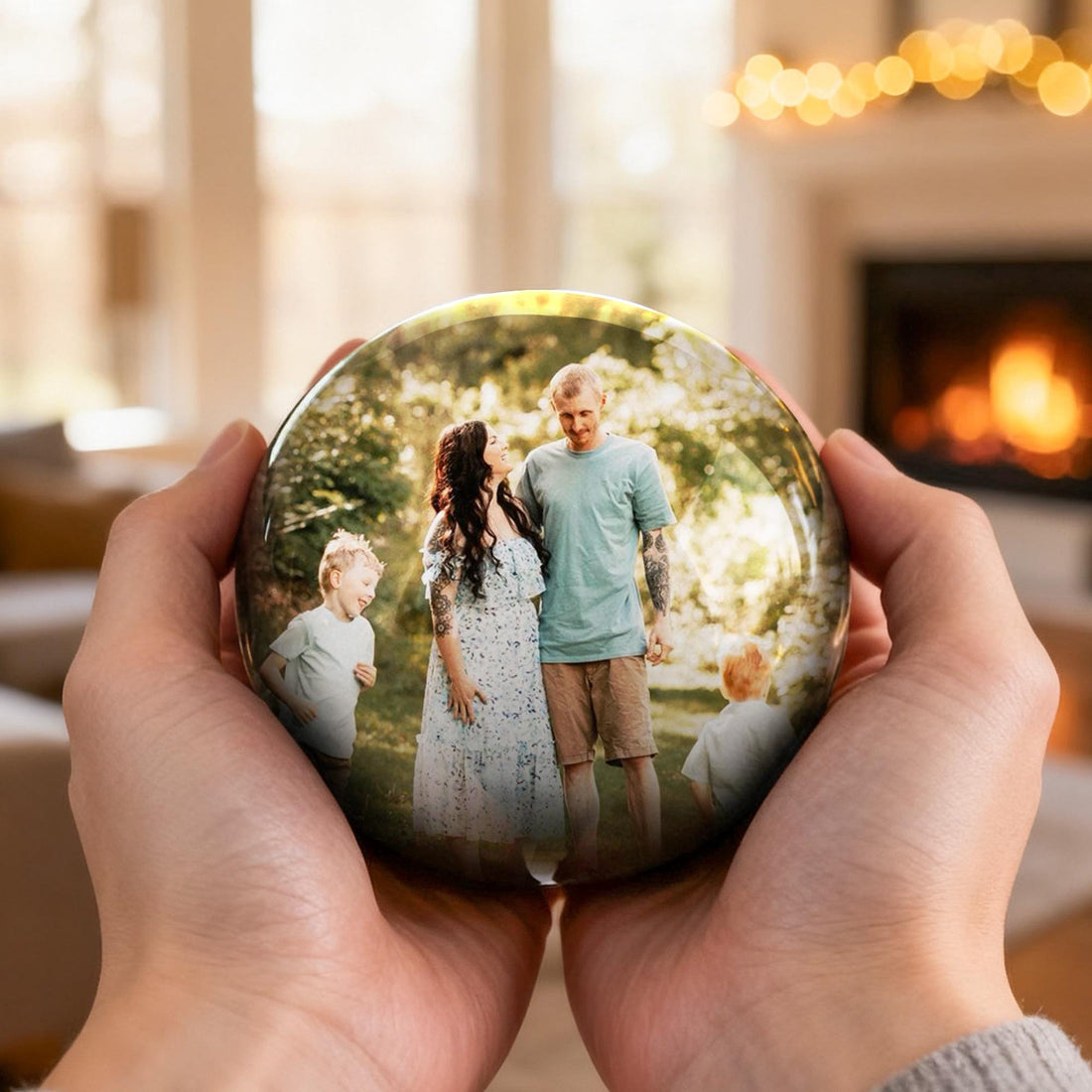 Glass Video Globe: Personalized Memory Crystal Ball Gift