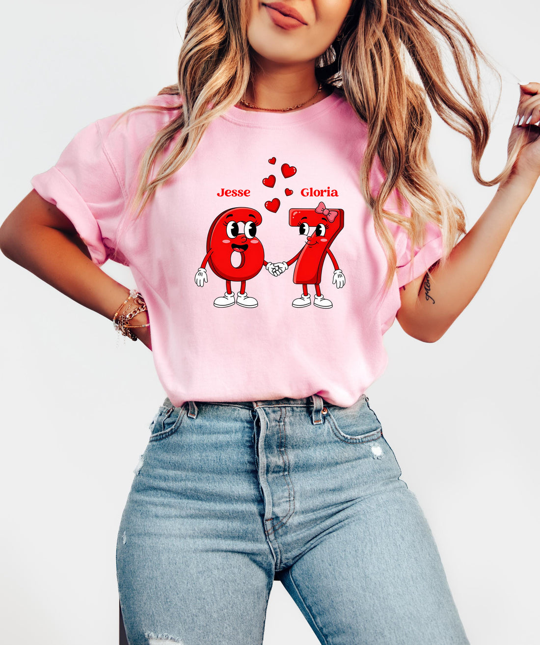 6-7 Valentines Day Shirt, Funny Six Seven Heart Tshirt, Valentine's Viral 6 7 Meme Tee, Teen Valentine Humor Gift, Valentine Teacher Apparel