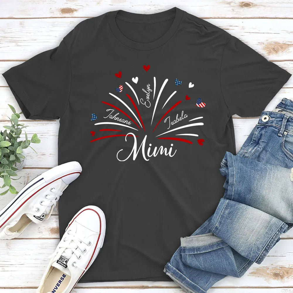 Grandma Independence Day - Personalized Custom Shirt