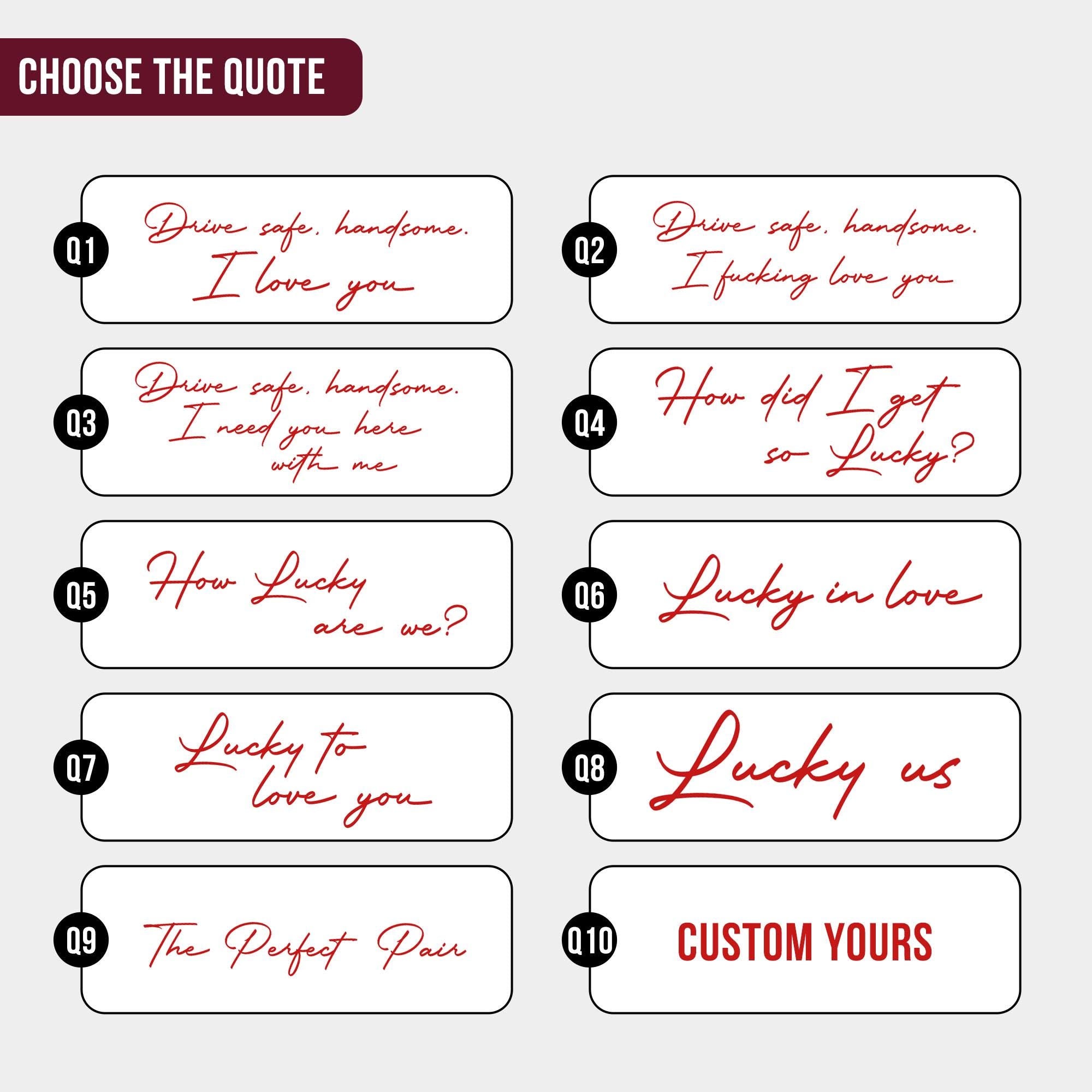 Drive Safe I Love You Car Visor Clip Custom Photo, Personalized Couple Picture Sun Visor Clip, Playing Card Photo Car Decor, Valentine Gift