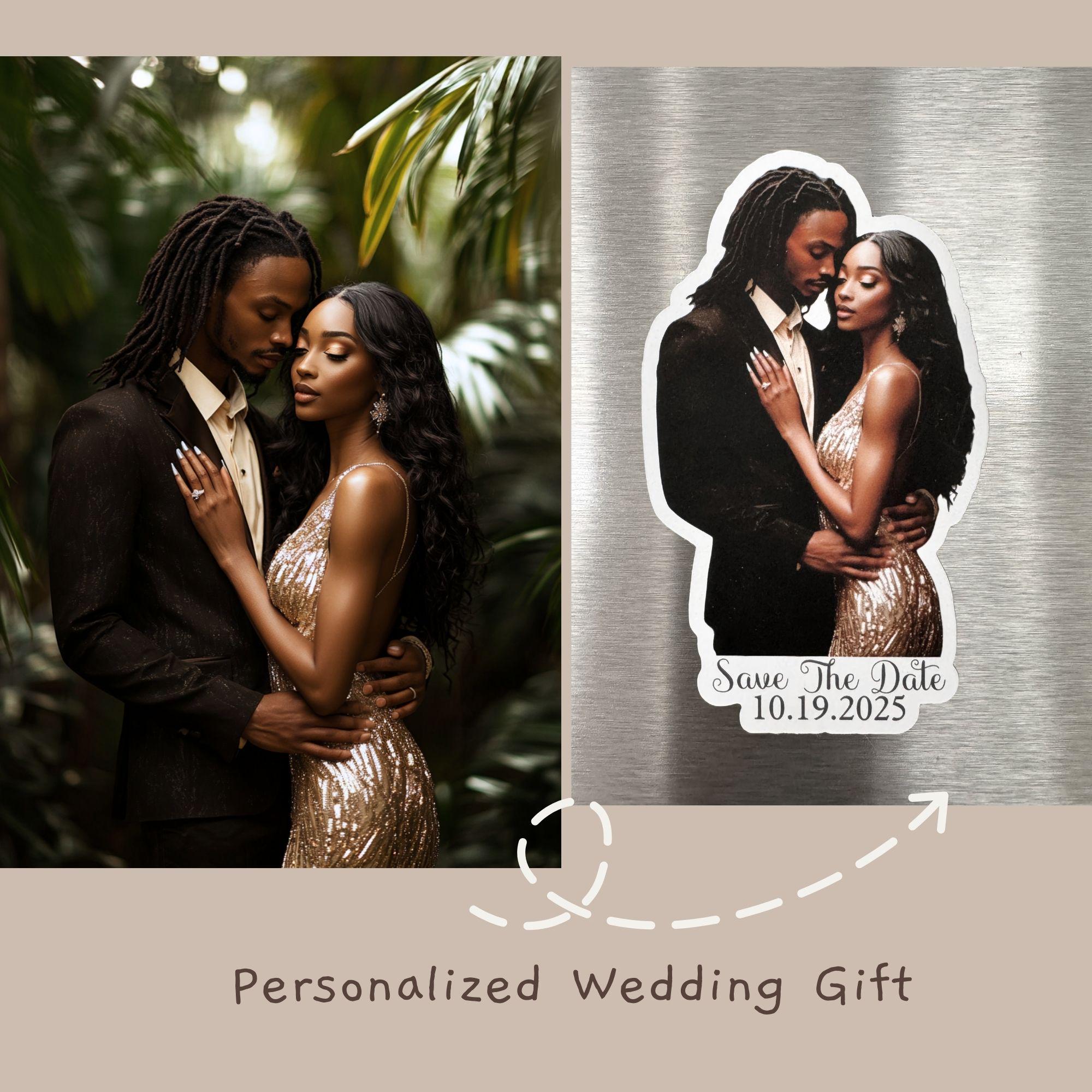 Custom Die Cut Fridge Magnet, Personalized Family Photo Magnets, Occasional Custom Printing Gift, Wedding Favor, Birthday Gift, Decorative