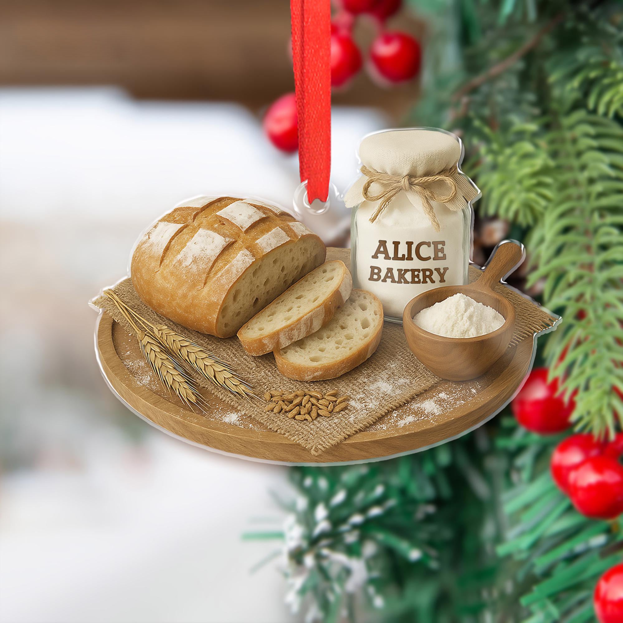 Personalized Sourdough Bread Ornament 2025 Kitchen Keepsake, Christmas Gift for Bakers
