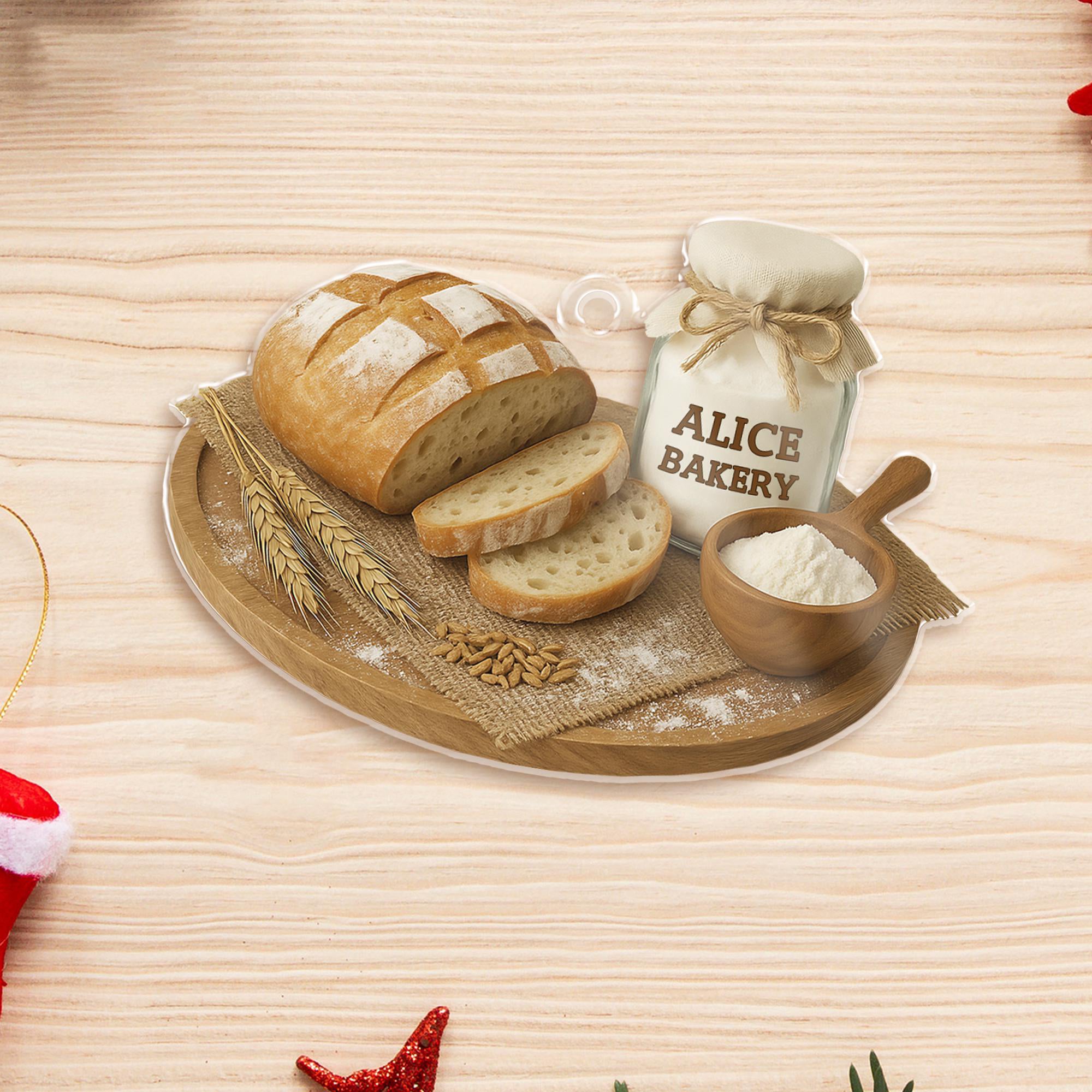 Personalized Sourdough Bread Ornament 2025 Kitchen Keepsake, Christmas Gift for Bakers