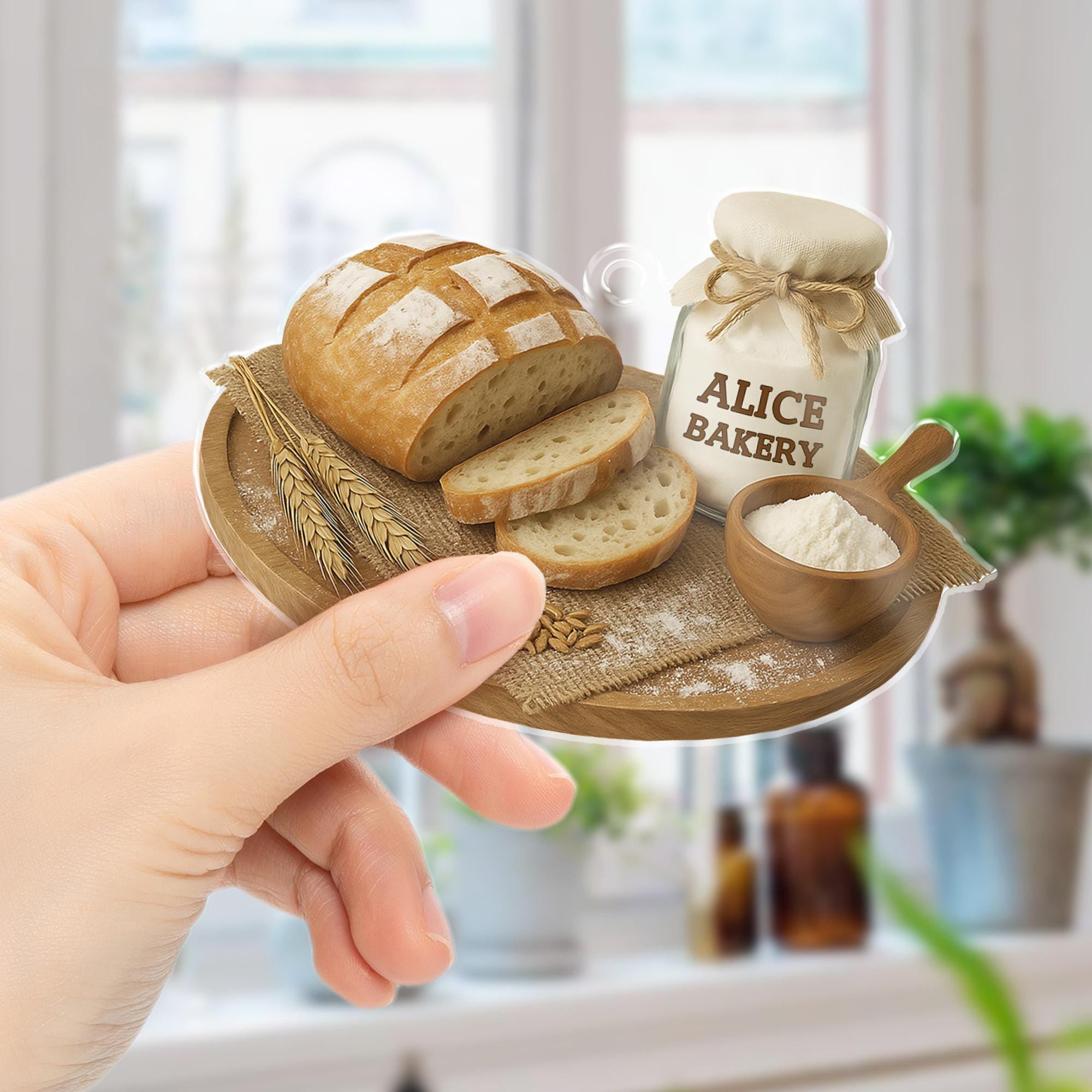 Personalized Sourdough Bread Ornament 2025 Kitchen Keepsake, Christmas Gift for Bakers