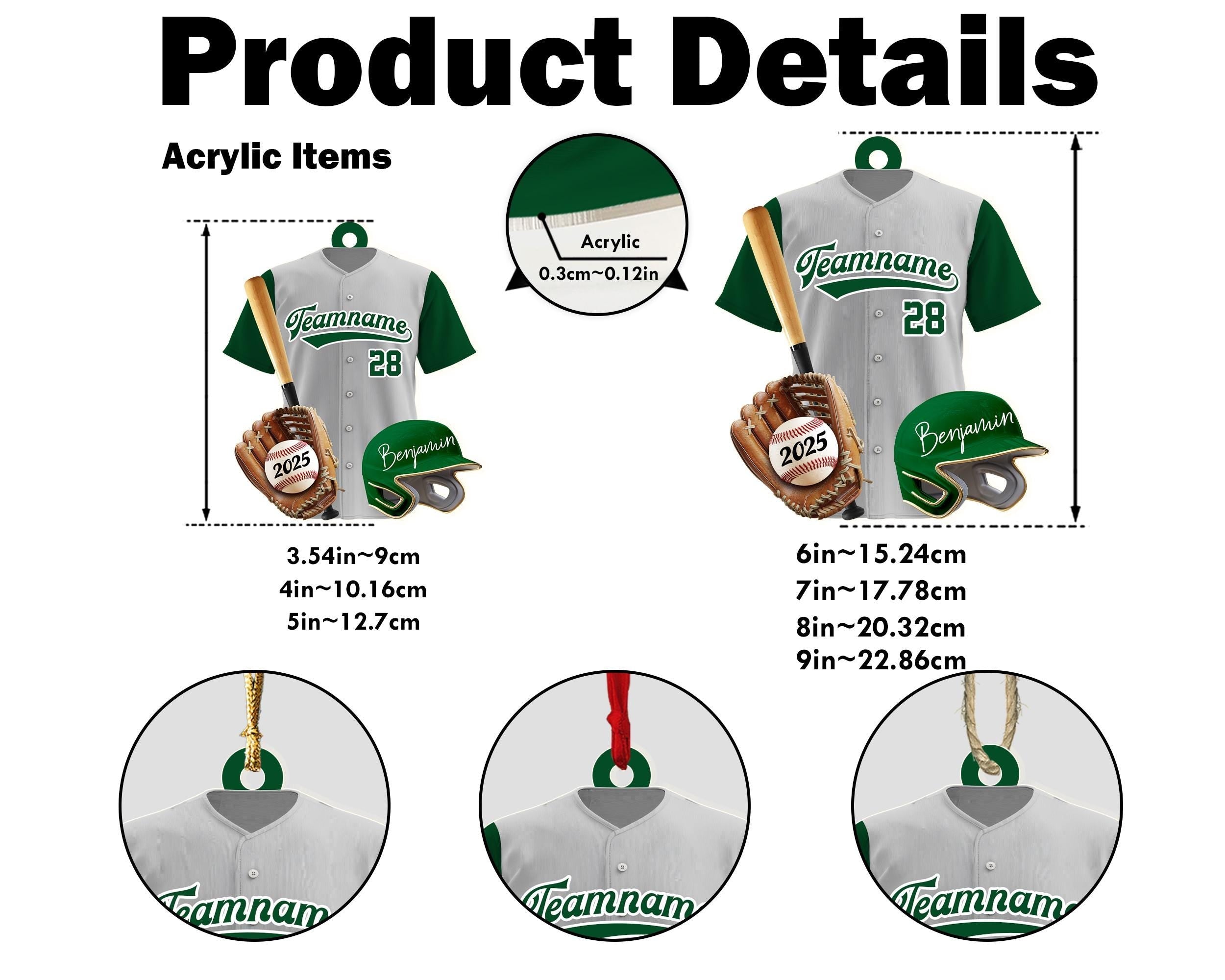 Personalized Baseball Player Christmas Ornament, Sport Ornament, Baseball Fan Gift, Baseball Team Gift, Team Christmas Gift, Christmas Decor