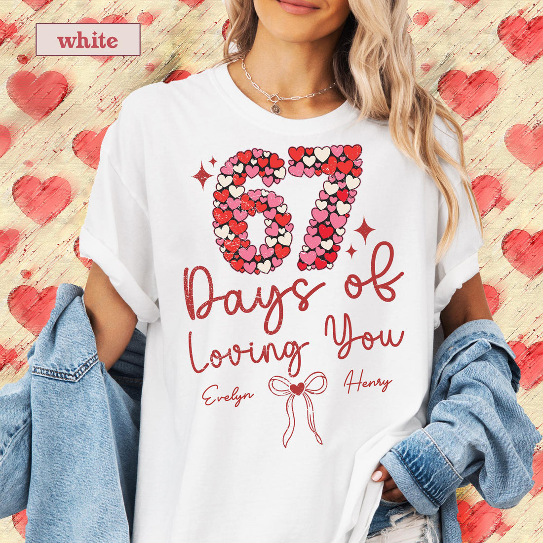 67 Valentine Meme Shirt | Six Seven Valentines Day T-shirt | 6 7 Heart Themed | Couple Tee