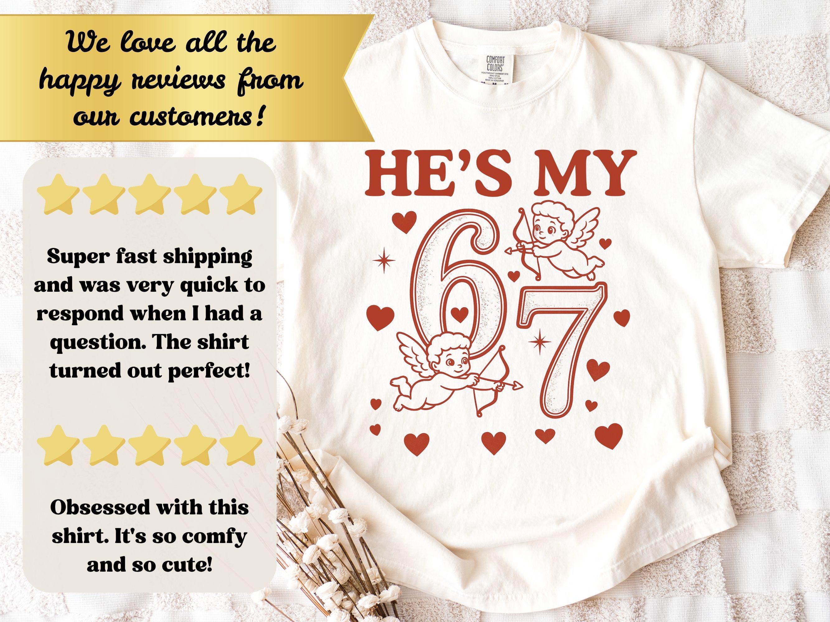 Funny 67 Matching Couple Valentine's Day Comfort Colors Shirts or Sweatshirts