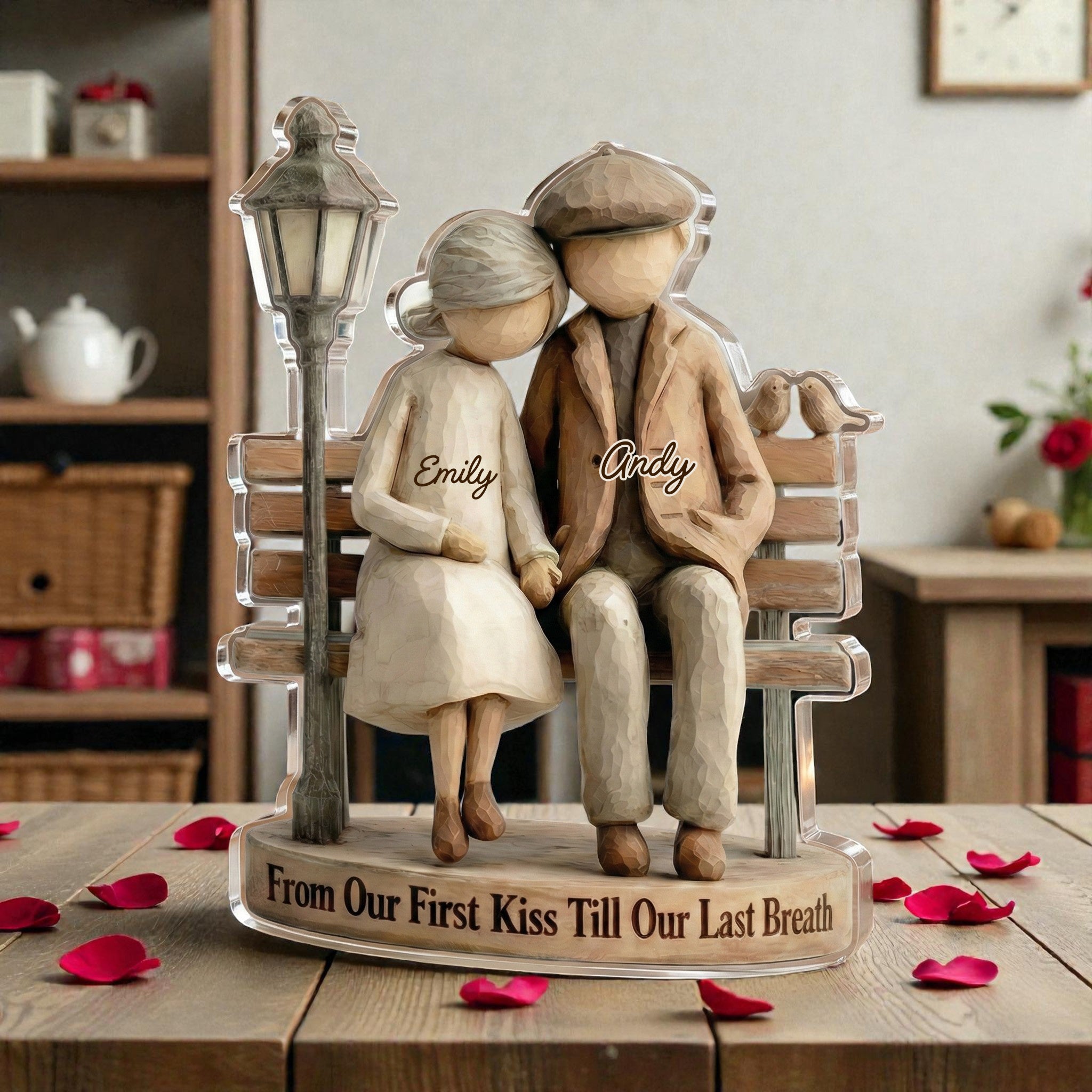Growing Old together 2- Personalized Acrylic Block Plaque