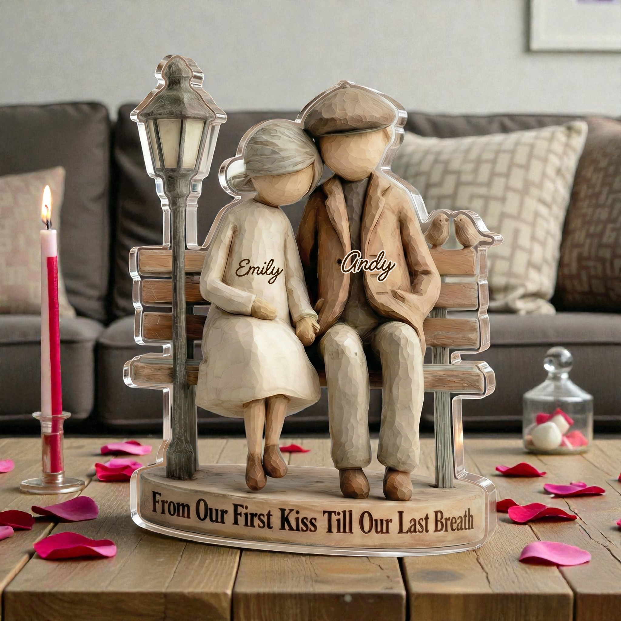 Growing Old together 2- Personalized Acrylic Block Plaque