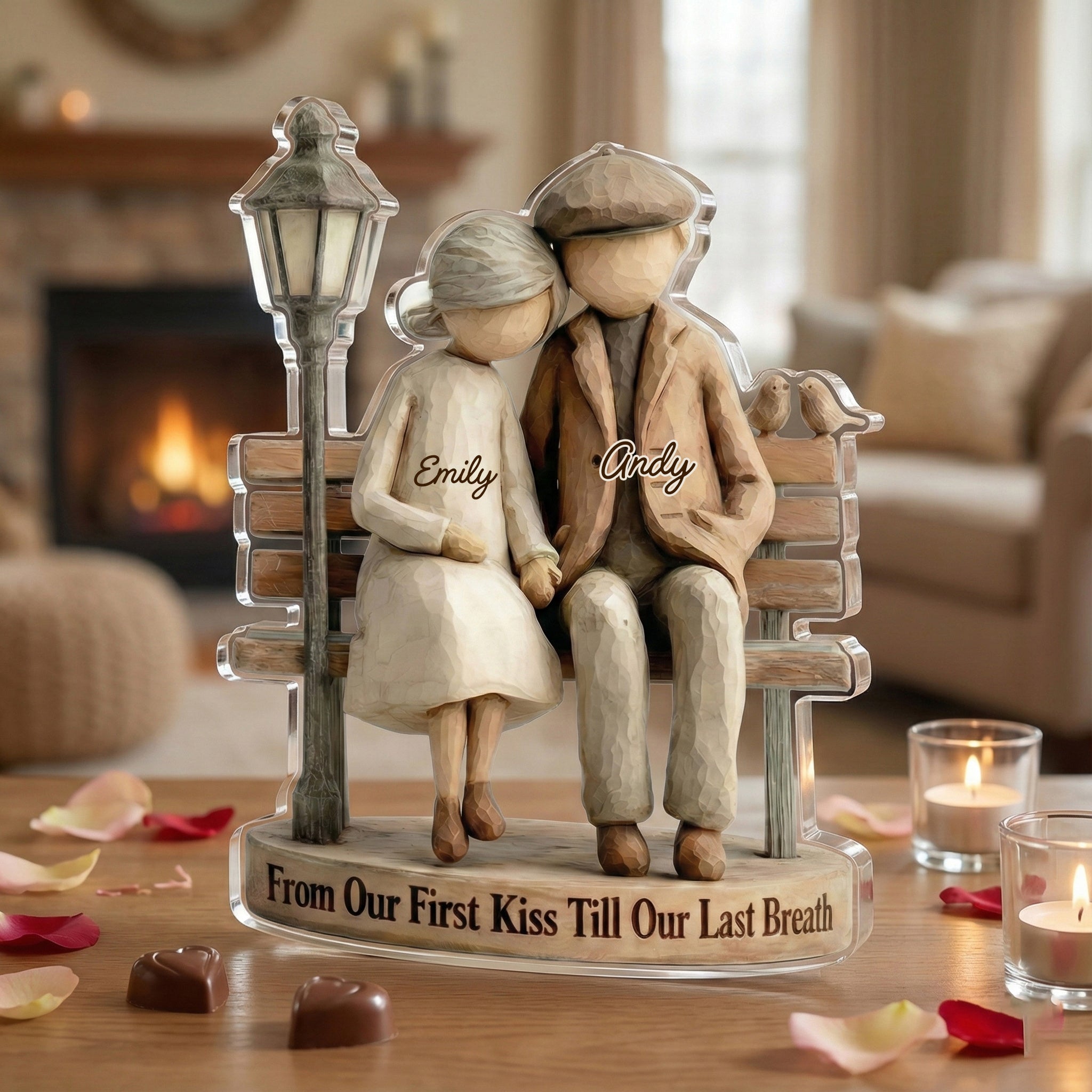 Growing Old together 2- Personalized Acrylic Block Plaque