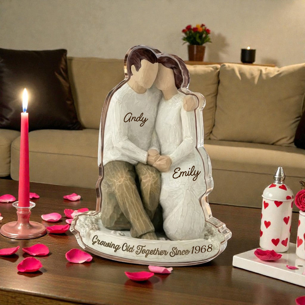 Growing Old together - Personalized Acrylic Block Plaque