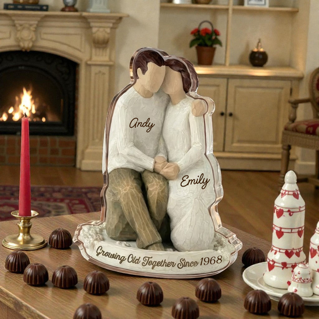 Growing Old together - Personalized Acrylic Block Plaque
