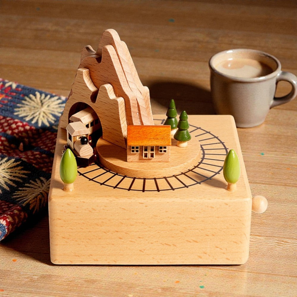 Custom Wooden Carousel Musical Box, Engraved Name Music Box,Sensory Toys,Unique Keepsake Gift,Baby shower gift, Birthday Gifts, Couples Gift