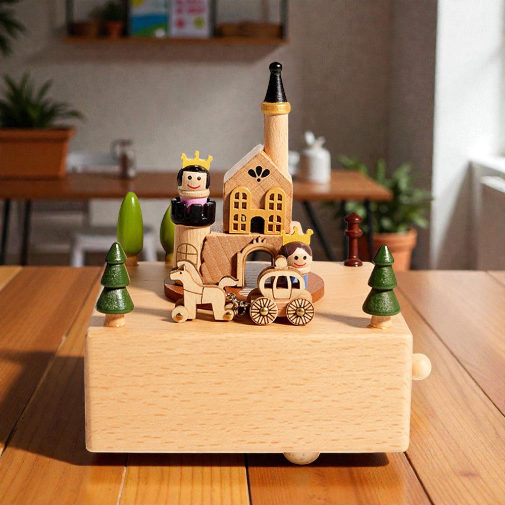 Custom Wooden Carousel Musical Box, Engraved Name Music Box,Sensory Toys,Unique Keepsake Gift,Baby shower gift, Birthday Gifts, Couples Gift