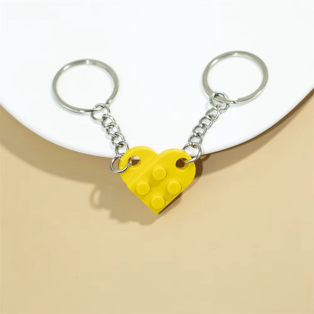 Heart Keychain Lego Set