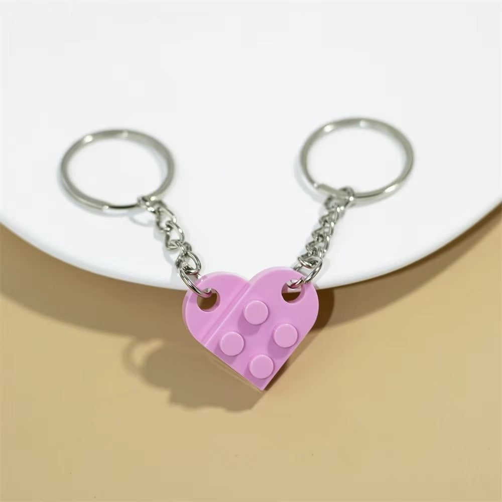 Heart Keychain Lego Set