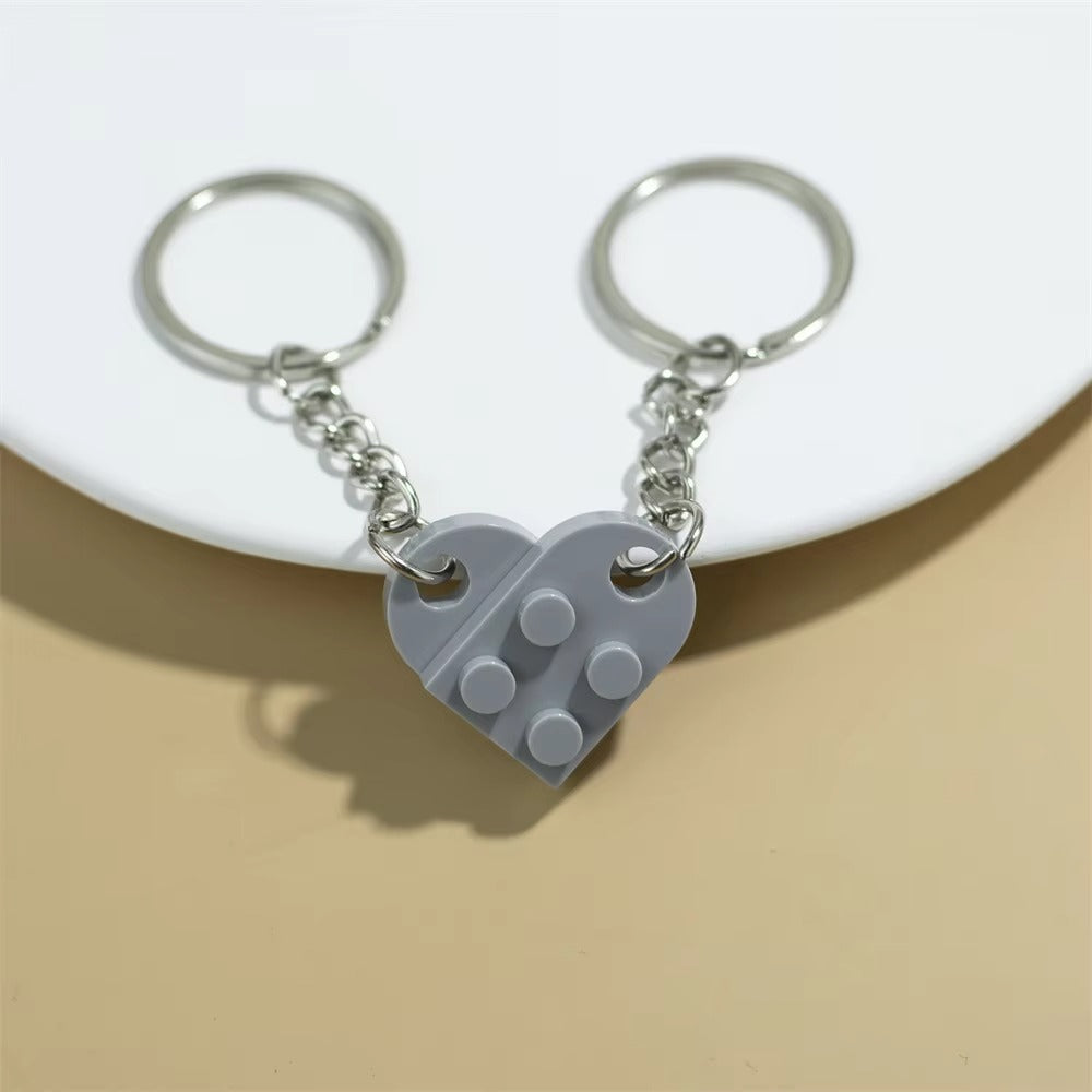 Heart Keychain Lego Set