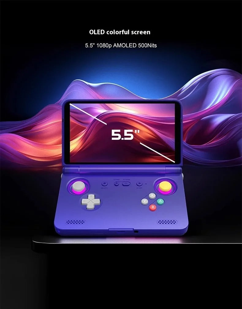 Retroid Pocket Flip 2 Retro Video Game Console Retro Handheld Game Console 5.5Inch AMOLED Screen PSP PS2 Android13 RPFlip2 Gift