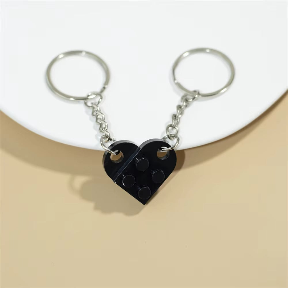 Heart Keychain Lego Set