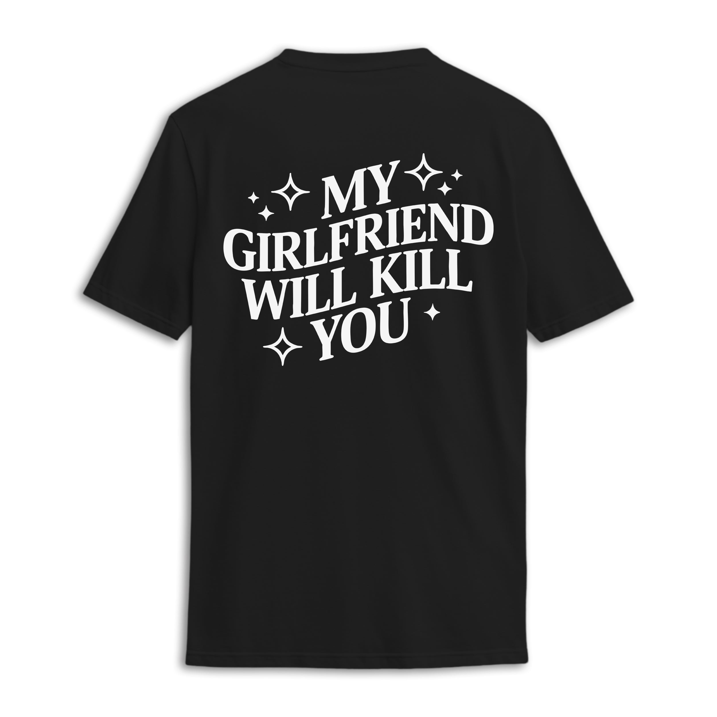 My Girlfriend Will Kill You Comfort Colors Shirt, Summer Shirts, Mens Beach Shirts, Funny Boyfriend Shirt, Anniversary Gift, Gift for Him