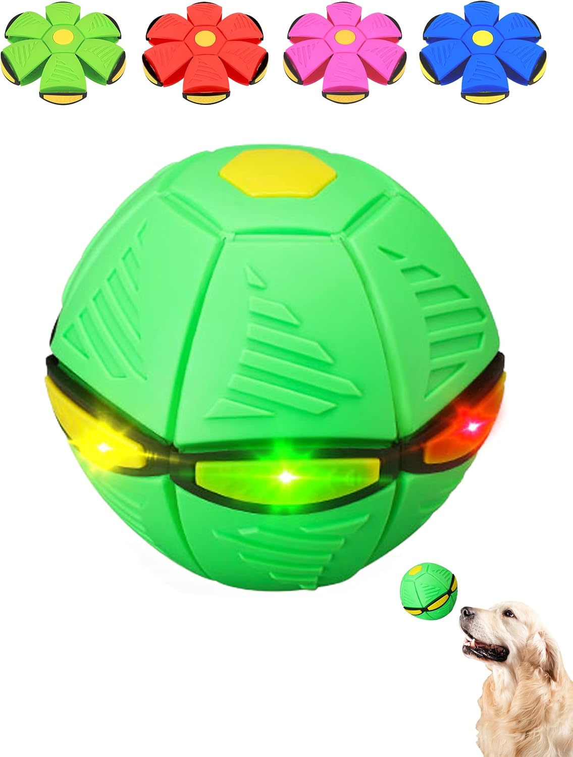 Flying Saucer Bouncing Ball Is A Durable, Elastic and Fun Dog Pet Toy Suitable for Outdoor Activities and Exercise