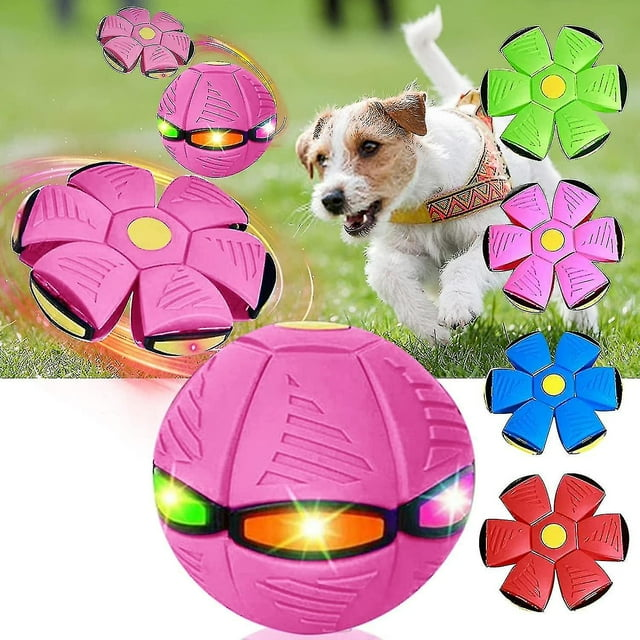 Flying Saucer Bouncing Ball Is A Durable, Elastic and Fun Dog Pet Toy Suitable for Outdoor Activities and Exercise