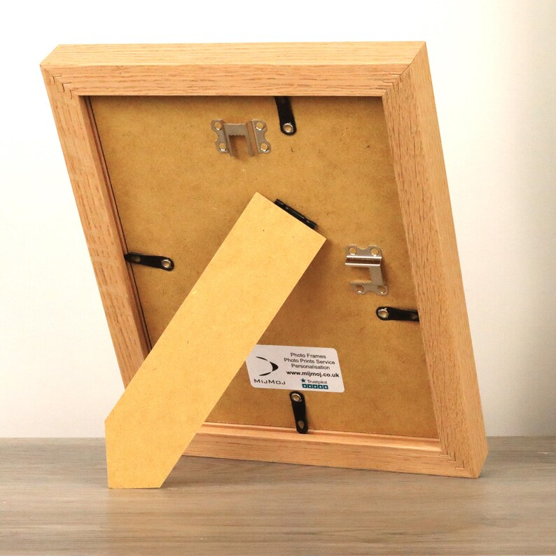 Personalised Solid Oak Double Photo Frame With Mount