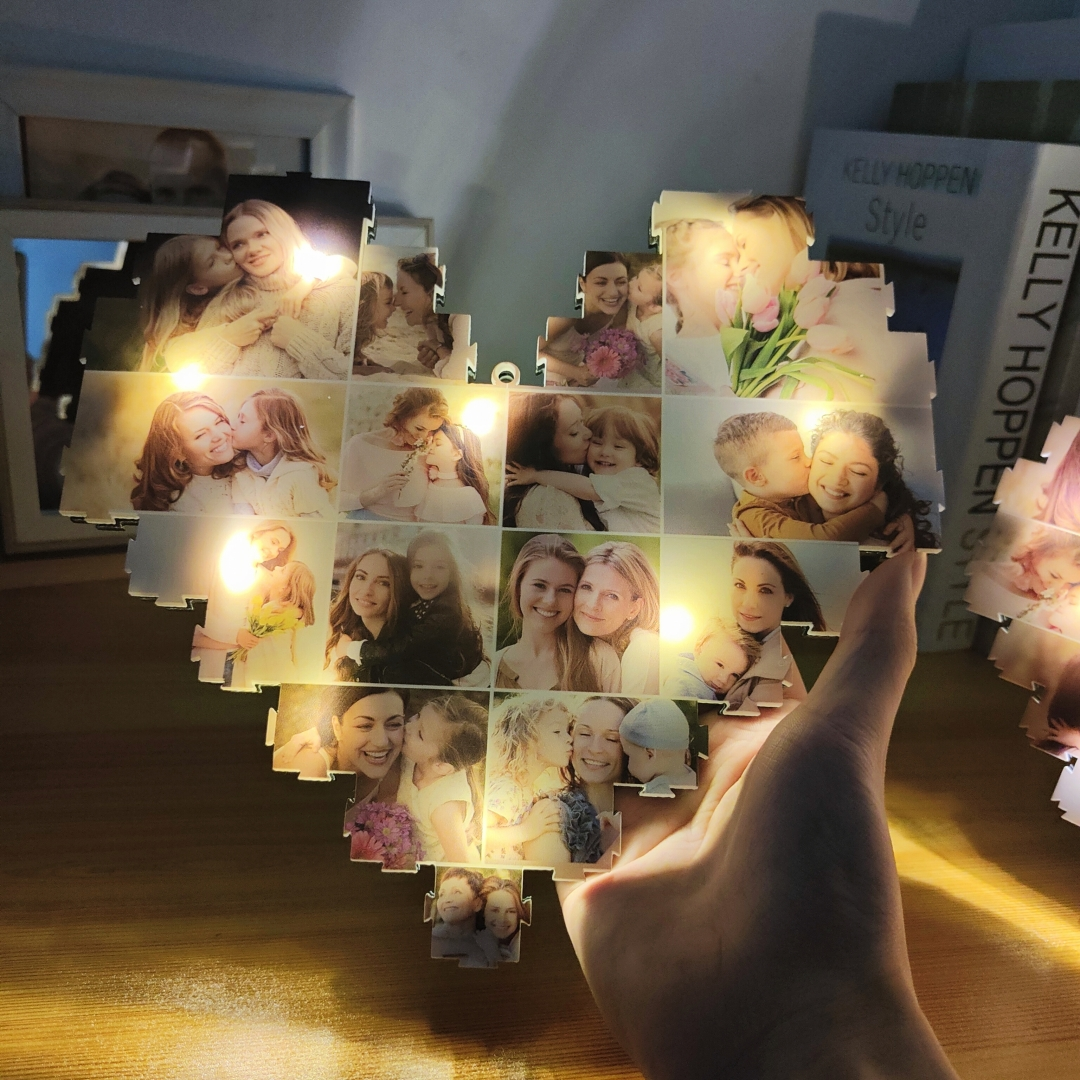 Personalized Photo Collage Acrylic Lamp