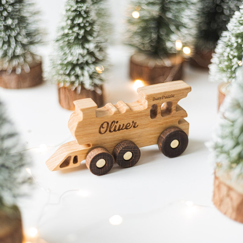 Custom Wooden Train With Name
