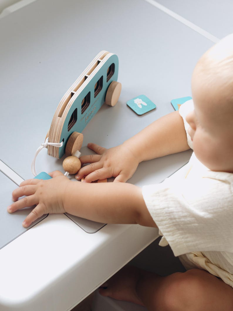 Personalized Wooden Bus