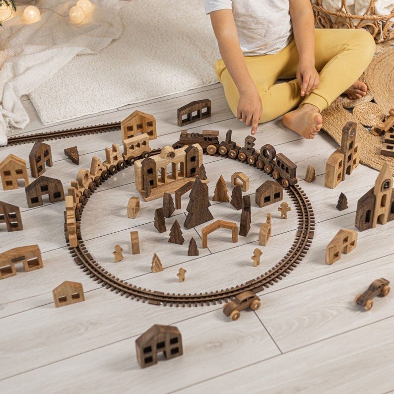 Custom Wooden Train With Name