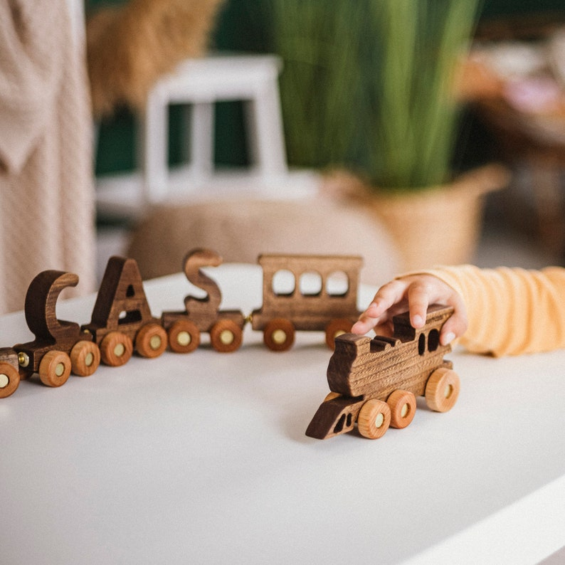 Custom Wooden Train With Name