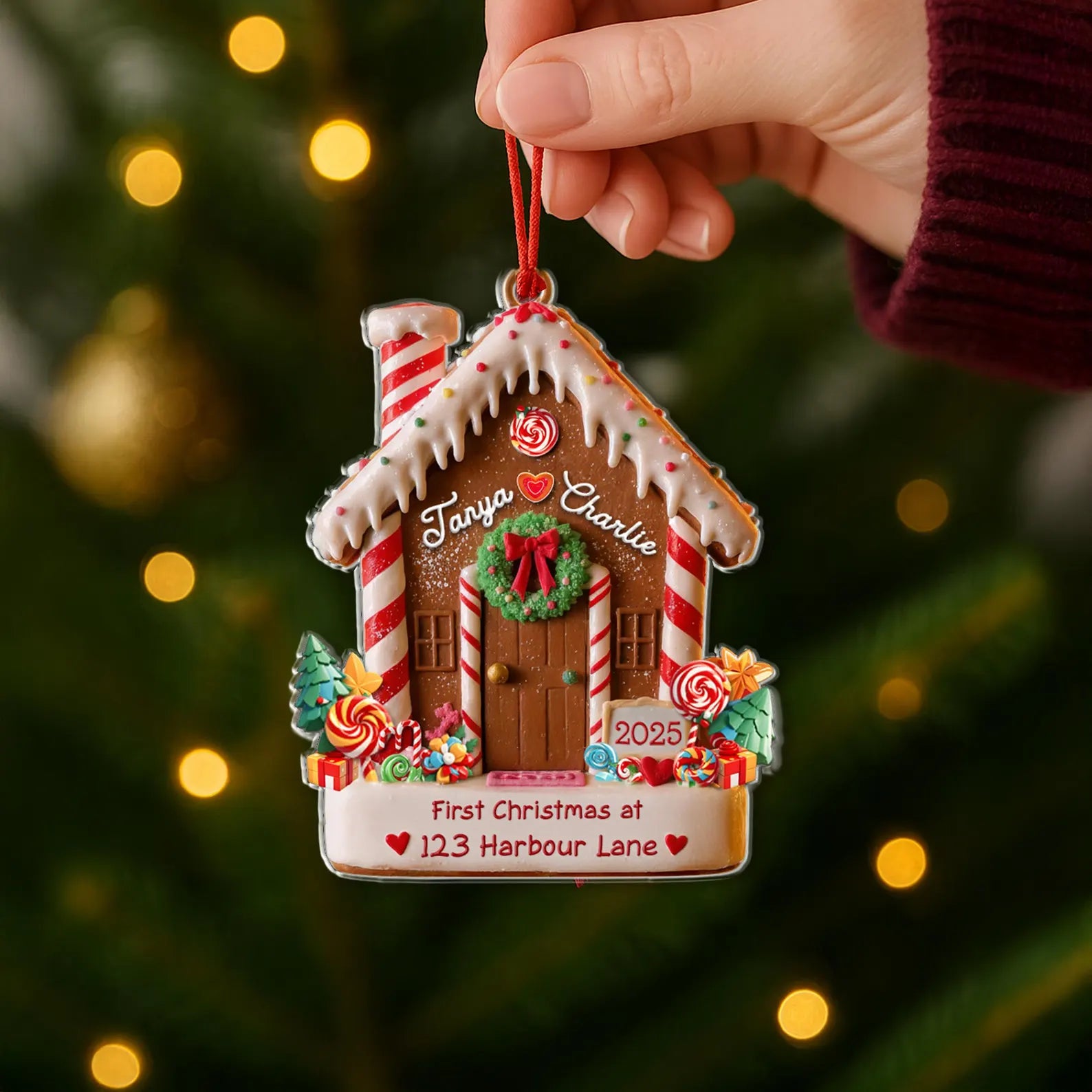 First Christmas in Our New Home Ornament, New Home Gingerbread Acrylic Ornament