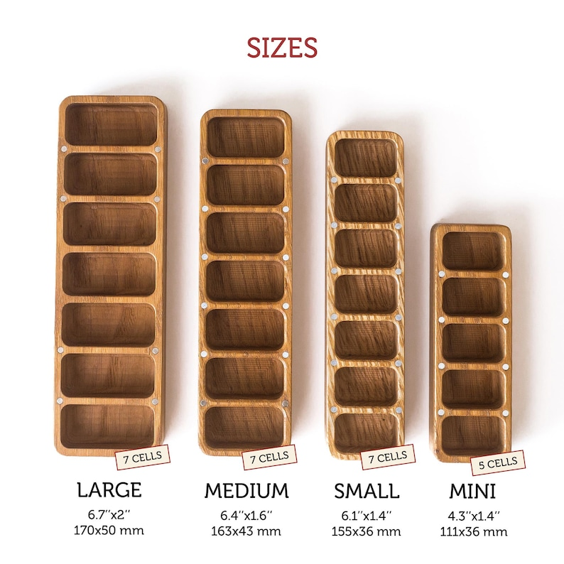 7 Day Pill Box For Purse With Custom Name, Wooden Pill And Vitamin Organizer, Birth Control Case, Small Pill Container And Trinket Box Gift