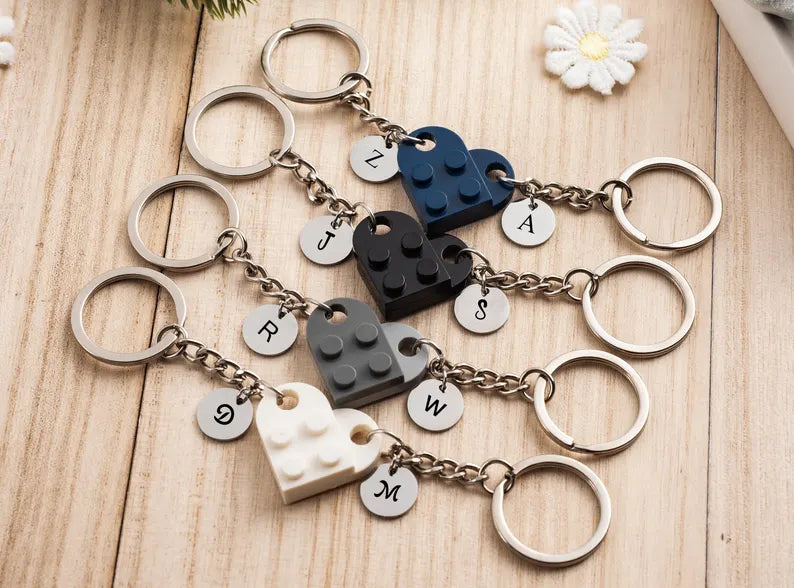 Heart Keychain Lego Set