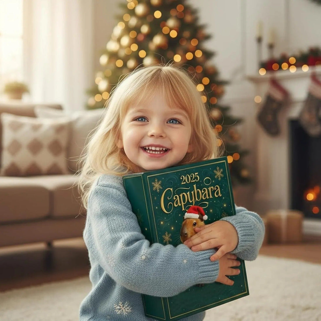 Capybara Advent Calendar 2025: 24 2d Acrylic Christmas Ornaments | Animal Advent Set, Capybara Gift, Xmas Countdown Decor, Tree Hanging