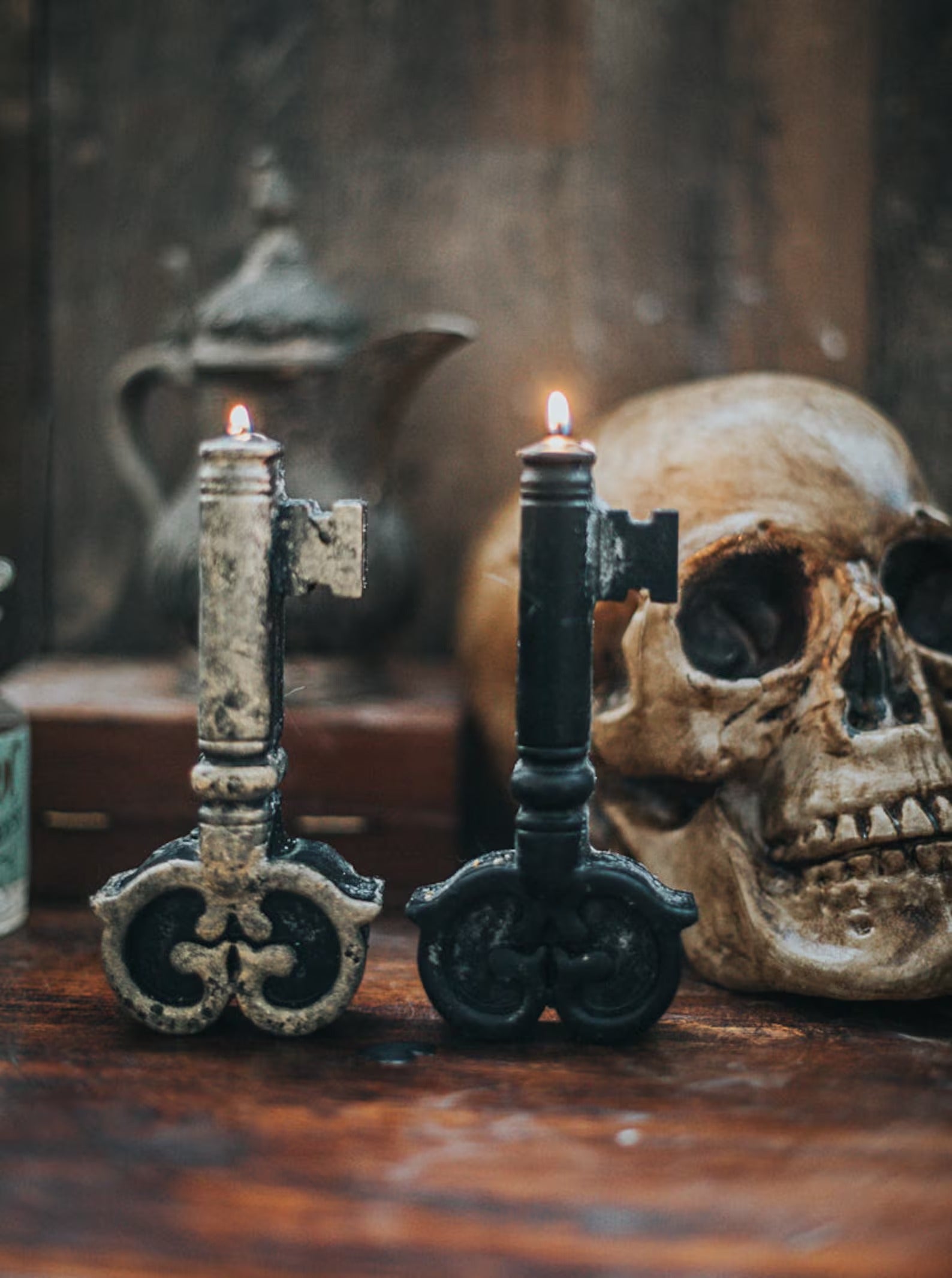 Candle big Key Victorian witch