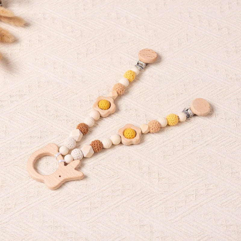 Personalized Baby Gifts, Baby Stroller Chain, Baby Stroller Pendant, Pram Garland with Wooden Toy, Baby Shower Gift, Newborn Gifts