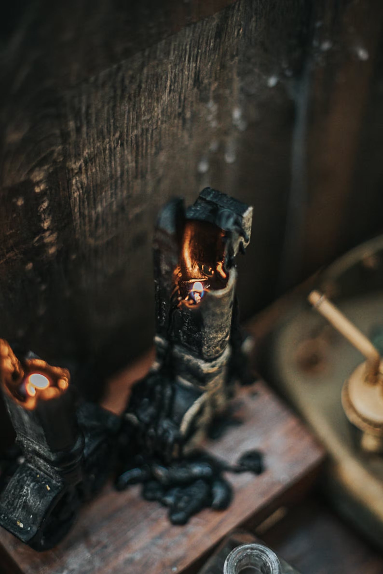 Candle big Key Victorian witch