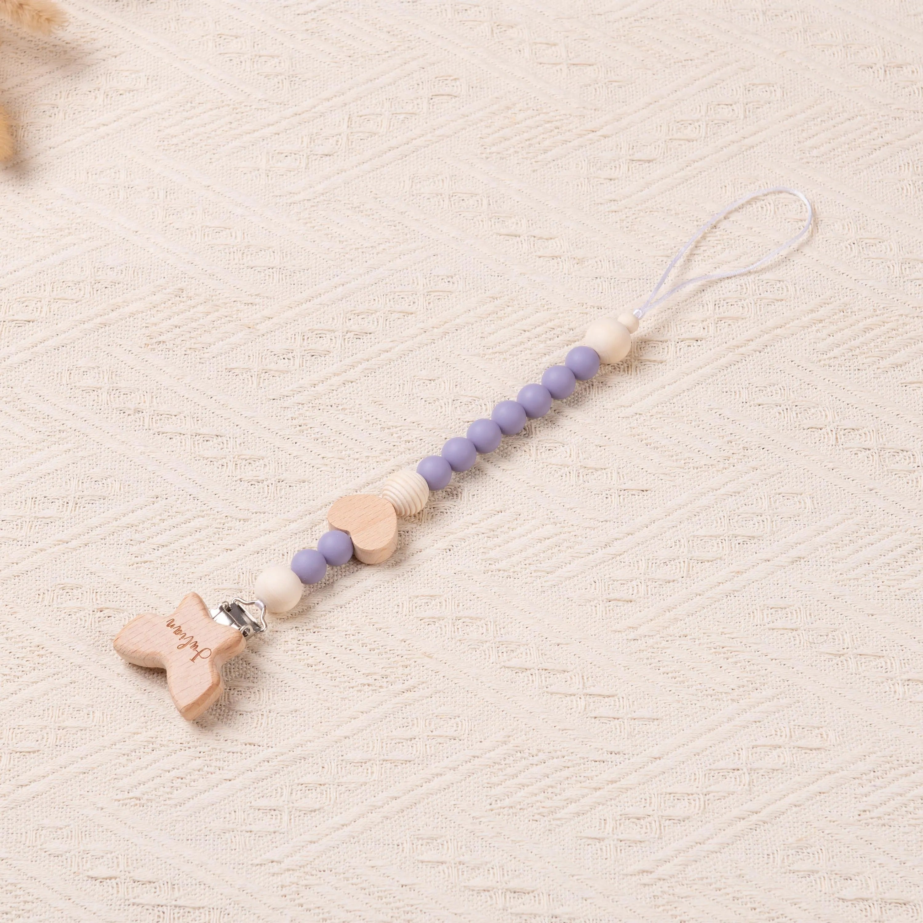 Personalized Pacifier Clip for Baby Boy and Girl, Custom Binky Clip, Engraved Soother Clip with Name, Baby Shower Gifts, Newborn Gifts