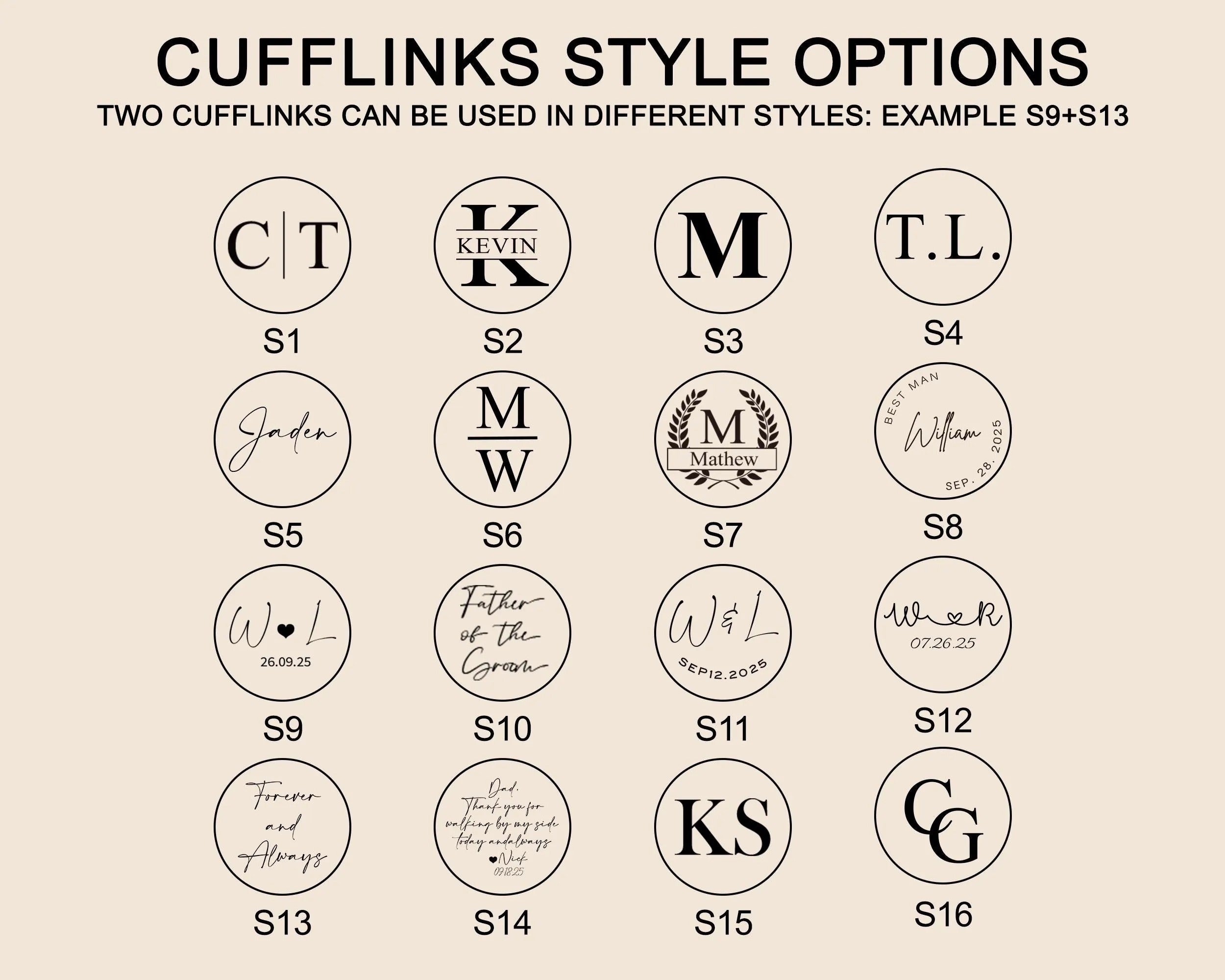 Groomsmen Gifts, Custom Groomsmen Cufflinks Set, Personalized Wedding Accessories for Men, Groomsman Proposal Gift, Engraved Gift for Him