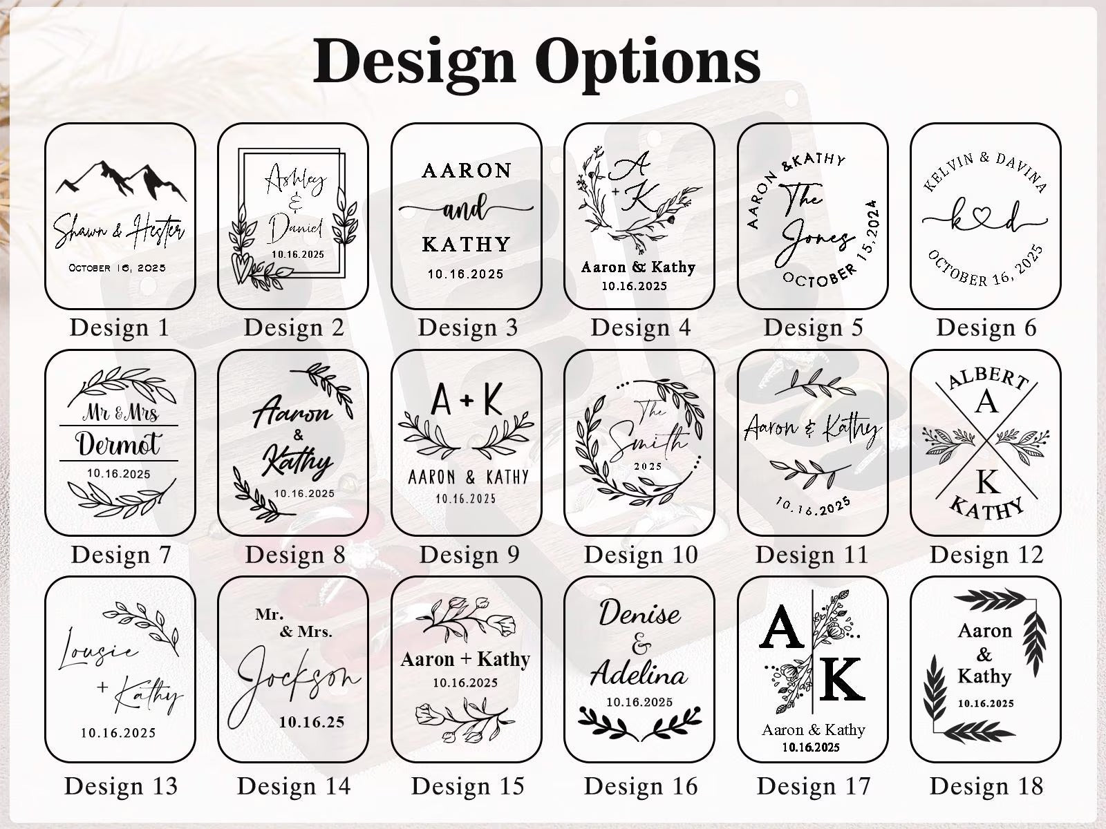 Custom Wooden Ring Box for Wedding Ceremony,Personalized Engraved Engagement Ring Box, 3 Ring Bearer Box,Anniversary,Proposal Ring Holder