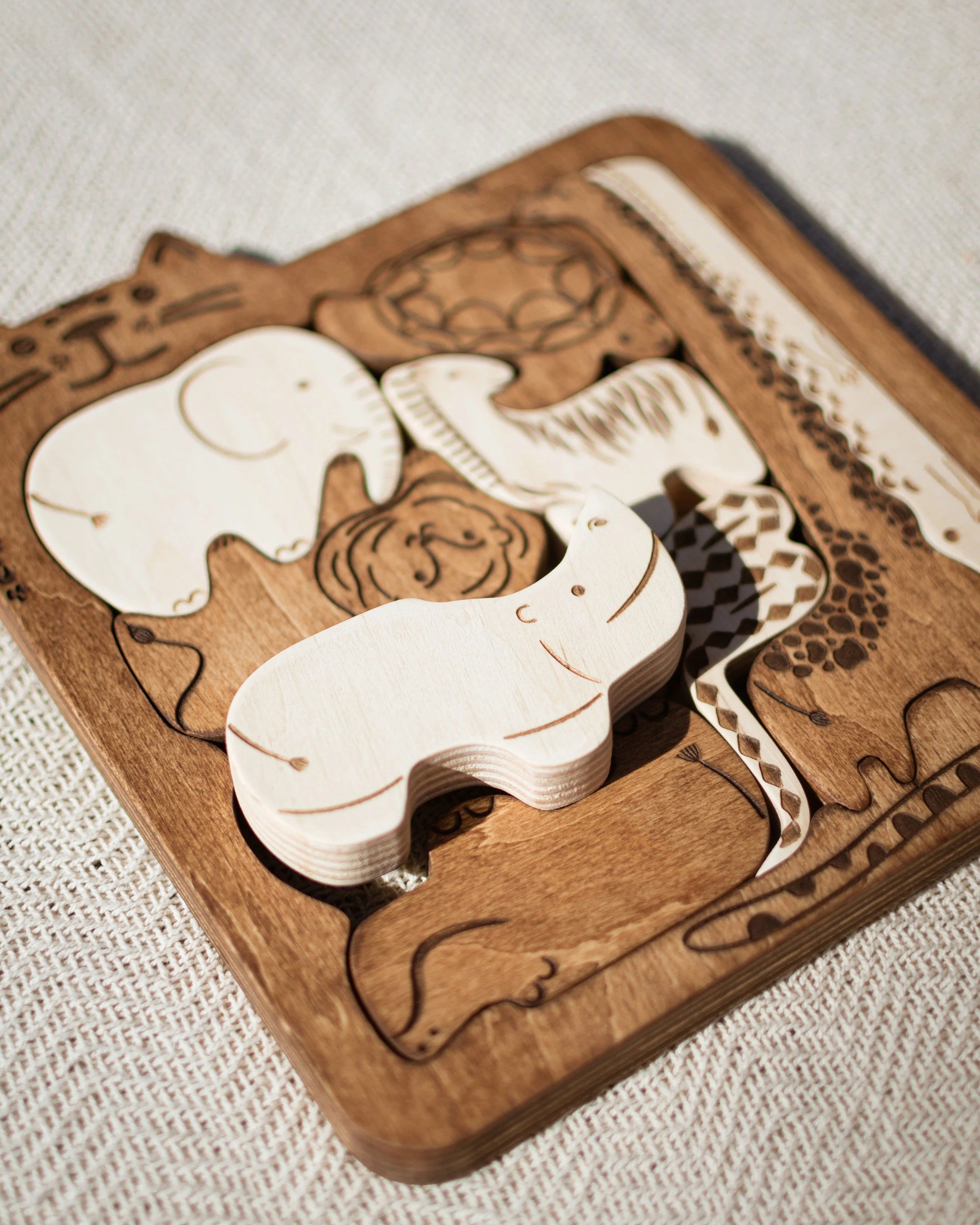 Wooden Brain Teaser Puzzle For Baby Toddler Wood Kids Toys Developmental Toy 1 2 3 Year Old Gift For Nephew and Niece | Ready To Ship USA